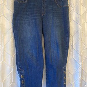 Chico's Pull on Jegging Crop, Size 2.5